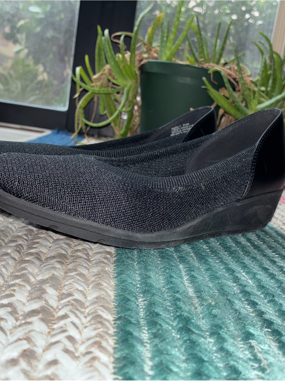 BareTraps Black Knit Slip-On Ballet Flats - Picture 8 of 8